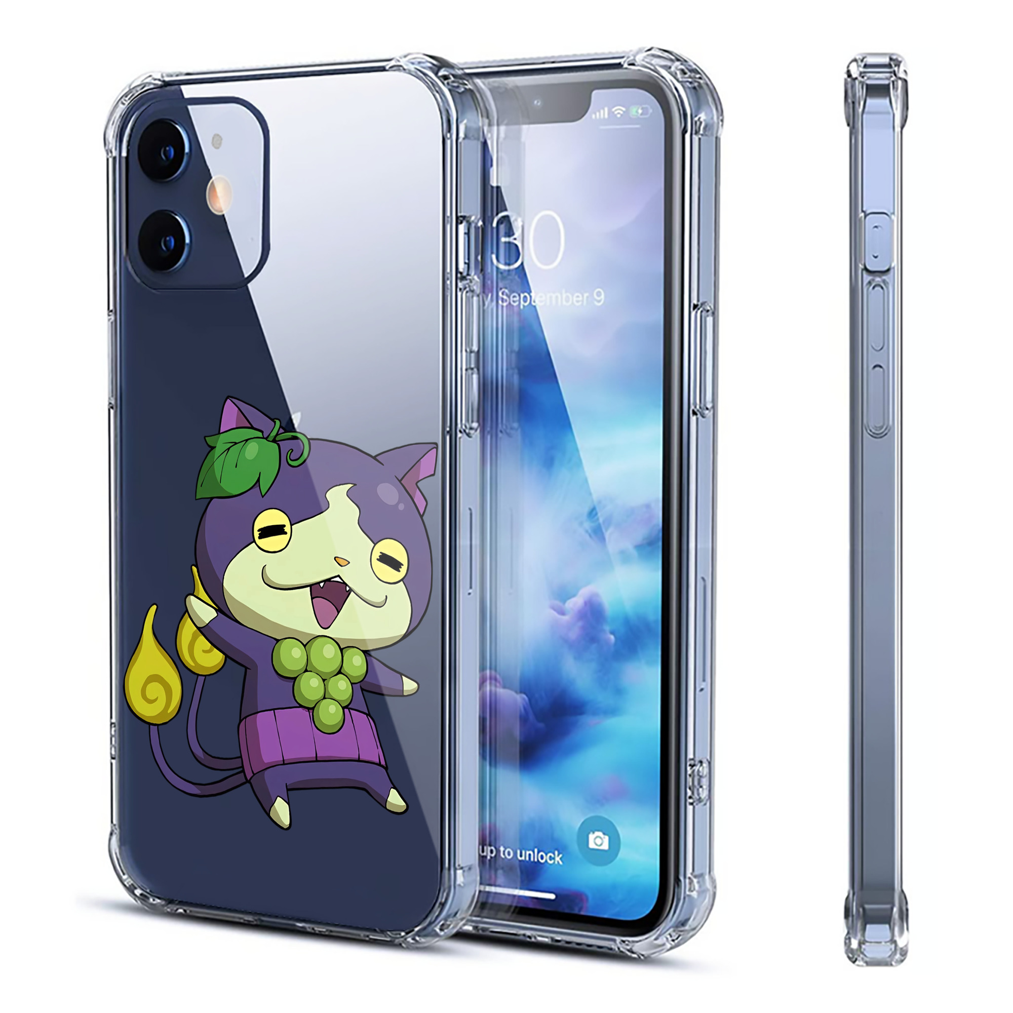 （画像用） 妖怪ウォッチ Yo-kai Watch 【iPhone 12シリーズ対応】透明スマホケース（クリアソフトケース）